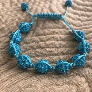 Crystal bracelet blue